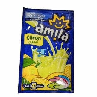 Zumo de limón en polvo para diluir AMILA sobre 40g Pack 15U.