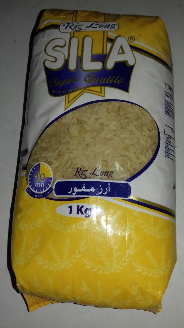 Arroz vaporizado SILA 1kg ارز مفور