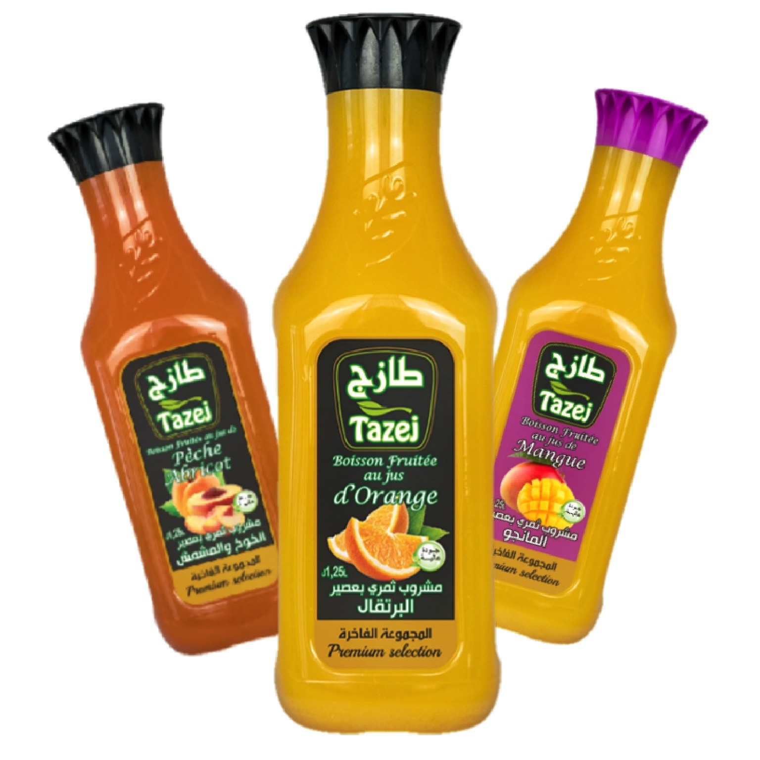 Zumo Tazej de frutas 1.25L عصير الفواكه طازج