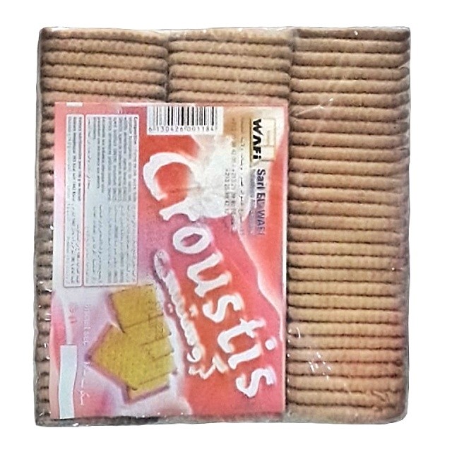 Pack Galletas cuadradas simple Croustis 3x100g بسكويت سامبل كييطةــمربعة