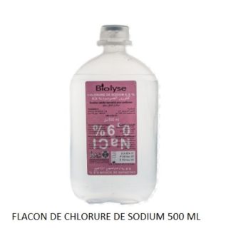 BOTE SOLUCION SALINA (CLORURO DE SODIO) LIMPIAR HERIDAS 500ml