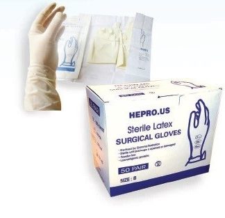GUANTES ESTÉRILES 50 unidades